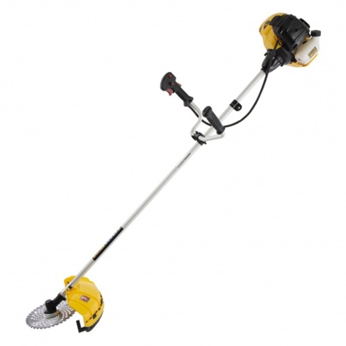 Триммер бензиновый Denzel DTL-43, 2Т, 2.5 л.с, 1.2 л, скос 42 см, 9500 об/мин, нож/леска - Фото 1