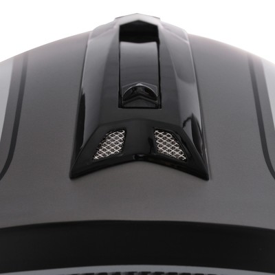 Шлем модуляр, графика, черно-серый, размер L, FF839