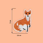 Термоаппликация «Лиса», 5 × 3,6 см, цвет оранжевый - Фото 2