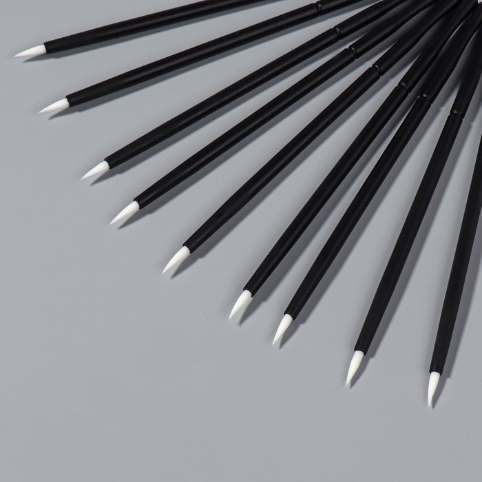 Набор аппликаторов для дизайна ногтей, 50 шт, 9,8 см, цвет чёрный/белый 25606