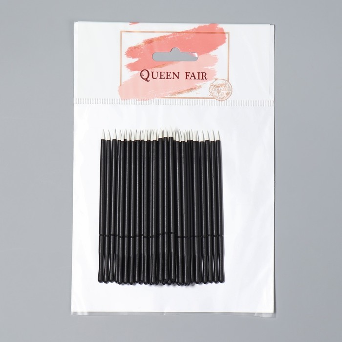 Набор аппликаторов для дизайна ногтей, 50 шт, 9,8 см, цвет чёрный/белый 25606