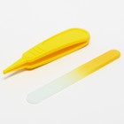 Детский маникюрный набор (ножницы, книпсер, пилка, пинцет), цвет желтый - Фото 5
