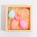 Набор спонжей для макияжа «Нежность», 3 шт, BEAUTY FOX - фото 21445829