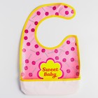 Нагрудник для кормления «Sweet Baby» непромокаемый на липучке, с карманом - Фото 7