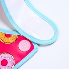 Нагрудник для кормления «Пончики» непромокаемый на липучке, с карманом - Фото 6