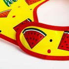 Нагрудник для кормления «Арбузики» непромокаемый на липучке, с карманом - фото 21445857