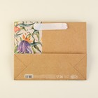 Пакет подарочный крафтовый, упаковка, «Счастье», 22 х 17,5 х 8 см - Фото 4