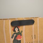 Пакет подарочный крафтовый, упаковка, «Cat», 22 х 17,5 х 8 см - фото 21445903