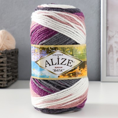 Пряжа для вязания спицами, крючком ALIZE, Burcum batik, 100% акрил, 210 м/100 г, (1986)