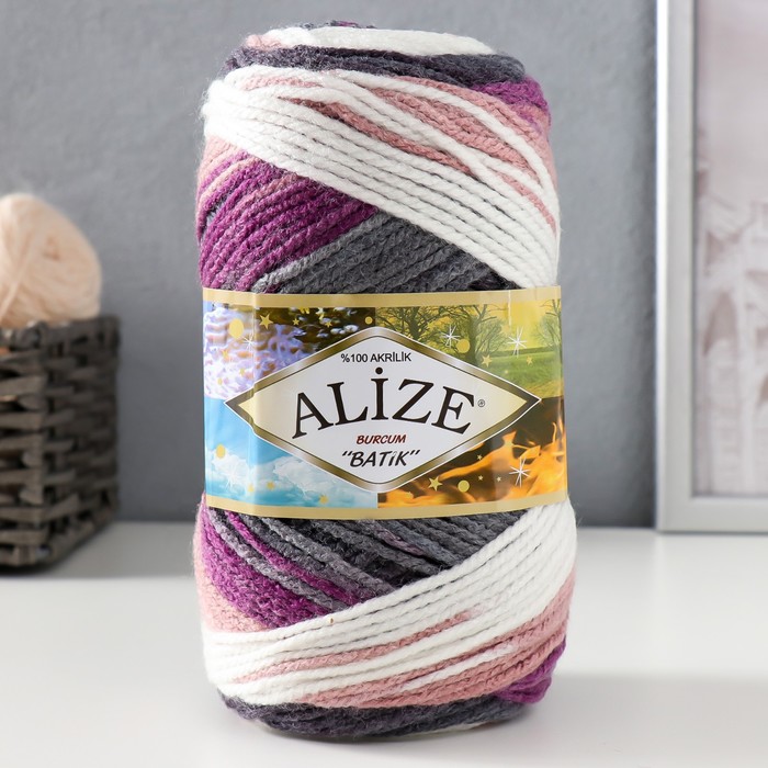 Пряжа для вязания спицами, крючком ALIZE, Burcum batik, 100% акрил, 210 м/100 г, (1986) - Фото 1