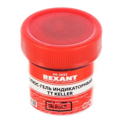 Флюс-гель для пайки REXANT TT KELLER, индикаторный, 20 мл