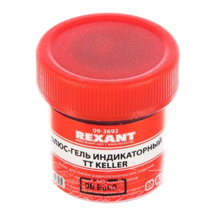 Флюс-гель для пайки REXANT TT KELLER, индикаторный, 20 мл - Фото 1