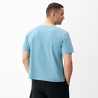 Футболка мужская MINAKU REGULAR FIT: голубая, р-р 52 - Фото 5