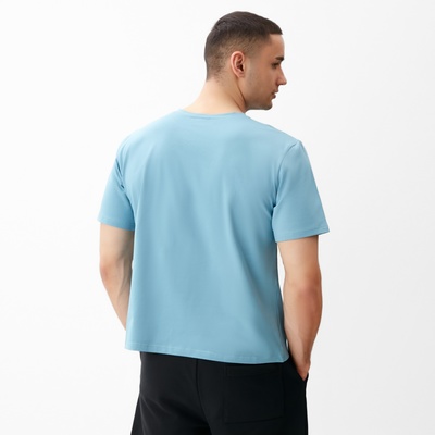 Футболка мужская MINAKU REGULAR FIT: голубая, р-р 52