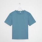 Футболка мужская MINAKU REGULAR FIT: голубая, р-р 56 - Фото 7