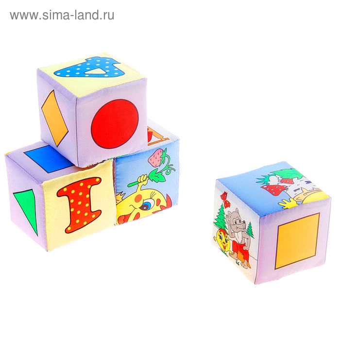 Набор мягких кубиков "Колобок" - Фото 1