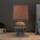 Настольная лампа 16558/1BR E14 40Вт шоколадный 15х15х29 см RISALUX - фото 23117379