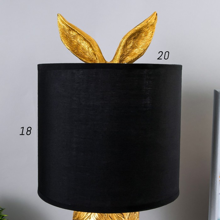 Настольная лампа "Зайчик" E27 40Вт золото 20х20х43,5 см RISALUX - фото 1908813401
