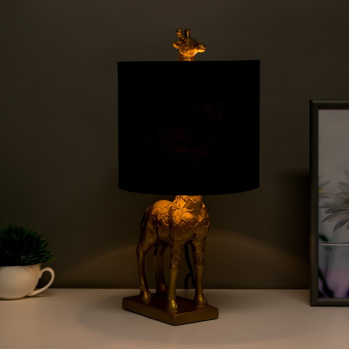 Настольная лампа "Жираф" E27 40Вт золото 20х23х42 см RISALUX - фото 1907352665