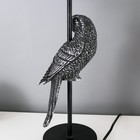 Настольная лампа "Попугай" E27 40Вт черно-серебряный 23,5х23,5х50 см RISALUX - Фото 5
