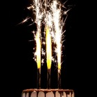Свечи фонтаны для торта "Золотой узор", 10 см, 30 секунд, 3 шт - фото 8912646