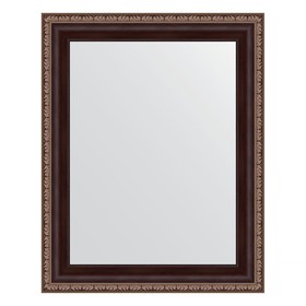 Зеркало в багетной раме, махагон с орнаментом 50 мм, 39 x 49 см