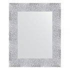 Зеркало в багетной раме, чеканка белая 70 мм, 43 x 53 см - фото 300765080