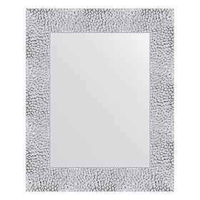 Зеркало в багетной раме, чеканка белая 70 мм, 43 x 53 см
