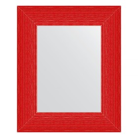 Зеркало в багетной раме, красная волна 89 мм, 47x57 см