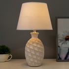 Настольная лампа 16502/1 E14 40 Вт бело-бежевый 22×22×38 см RISALUX - Фото 2