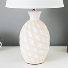 Настольная лампа 16502/1 E14 40 Вт бело-бежевый 22×22×38 см RISALUX - Фото 4