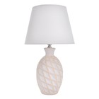 Настольная лампа 16502/1 E14 40 Вт бело-бежевый 22×22×38 см RISALUX - Фото 7