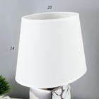 Настольная лампа 16506/1 E14 40Вт бело-хромовый 20х15х31 см - Фото 5