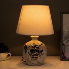 Настольная лампа 16512/1 E14 40Вт бело-хромовый 22х22х35 см - Фото 3