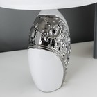 Настольная лампа 16516/1 E14 40Вт бело-хромовый 22х22х35 см RISALUX - фото 43718373