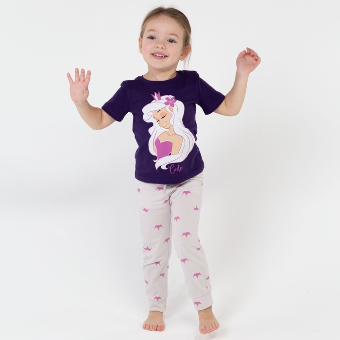 Пижама детская для девочки KAFTAN "Cute" рост 98-104 (30) - фото 1907352834