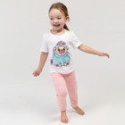 Пижама детская для девочки KAFTAN "Мопс" рост 110-116 (32) - Фото 3