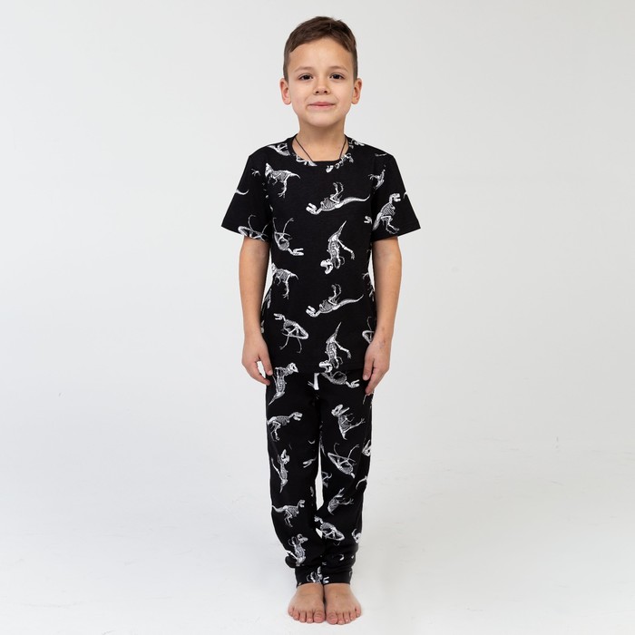Пижама детская для мальчика KAFTAN "Динозавры" рост 98-104 (30) - Фото 1