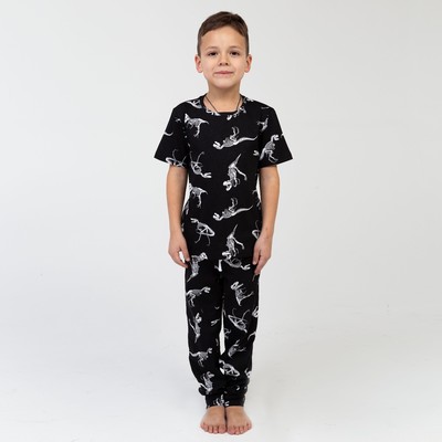 Пижама детская для мальчика KAFTAN "Динозавры" рост 110-116 (32)