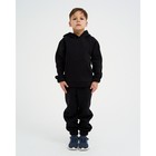 Костюм детский (толстовка, брюки) KAFTAN "Basic line" размер 32 (110-116), черный - Фото 2