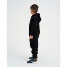 Костюм детский (толстовка, брюки) KAFTAN "Basic line" размер 32 (110-116), черный - Фото 3