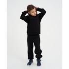 Костюм детский (толстовка, брюки) KAFTAN "Basic line" размер 32 (110-116), черный - Фото 5