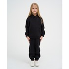 Костюм детский (толстовка, брюки) KAFTAN "Basic line" размер 32 (110-116), черный - Фото 9