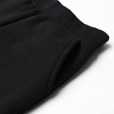Костюм детский с начёсом (толстовка, брюки) KAFTAN: Basic line, чёрный, размер 34 (122-128 см)