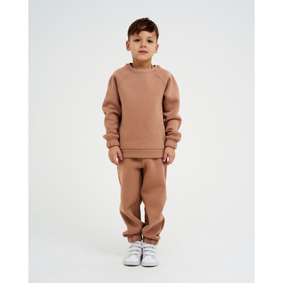 Костюм детский с начёсом (джемпер, брюки) KAFTAN «Basic line» р.38 (146-152), кофе
