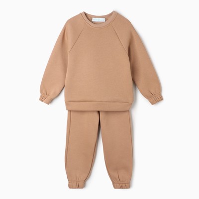 Костюм детский с начёсом (джемпер, брюки) KAFTAN «Basic line» р.38 (146-152), кофе