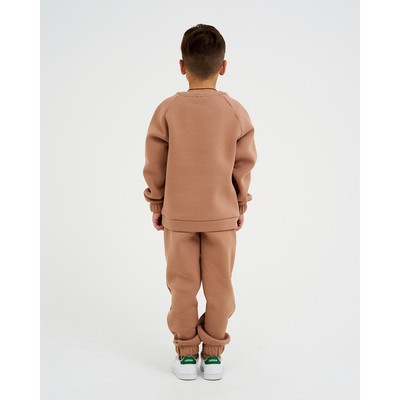 Костюм детский с начёсом (джемпер, брюки) KAFTAN «Basic line» р.38 (146-152), кофе