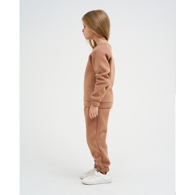 Костюм детский с начёсом (джемпер, брюки) KAFTAN «Basic line» р.38 (146-152), кофе