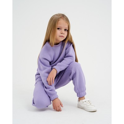 Костюм детский с начёсом (джемпер, брюки) KAFTAN «Basic line» р.28 (86-92), лиловый