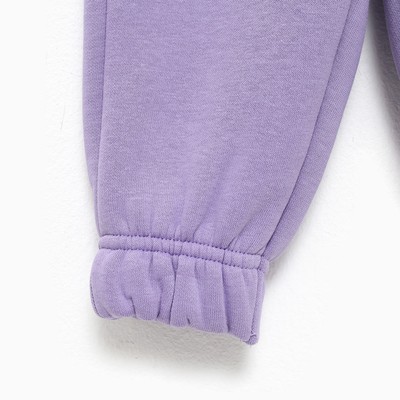 Костюм детский с начёсом (джемпер, брюки) KAFTAN «Basic line» р.34 (122-128), лиловый